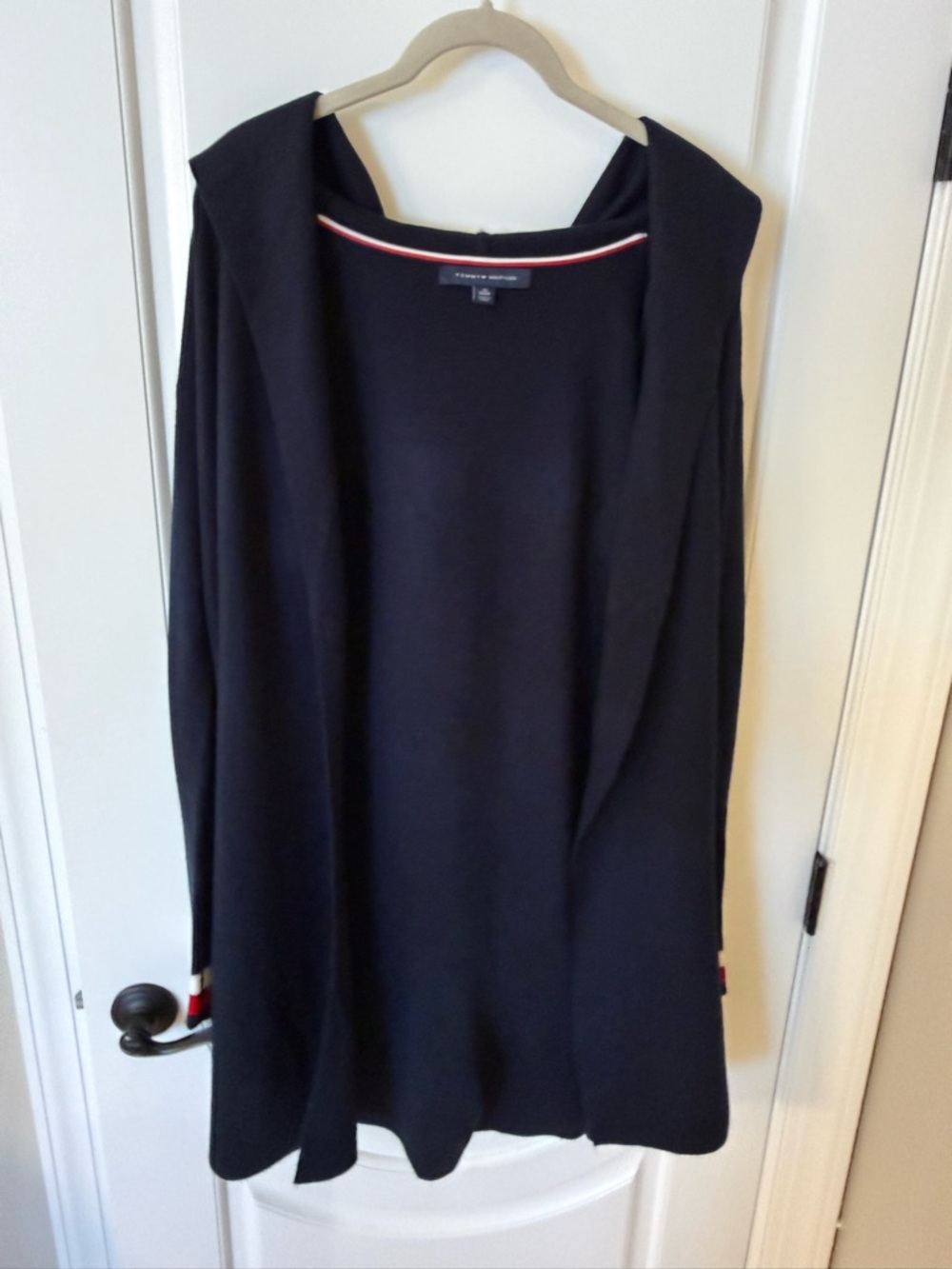 Tommy Hilfiger Navy Hooded Cardigan/Duster